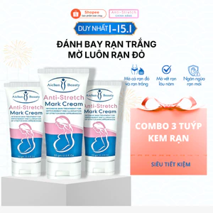 Combo 3 Tuýp Kem Mờ Rạn Da Anti Stretch Dưỡng Ẩm, Hỗ Trợ Cải Thiện Rạn Da Cho Mẹ Bầu Sau Sinh Và Tuổi Dậy Thì