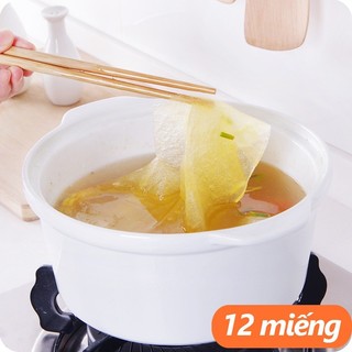 GIẤY THẤM DẦU MỠ CANH LẨU 20CM - COMBO 2 TÚI 24 MIẾNG - HÚT DẦU LỌC MỠ GIỮ NƯỚC TRONG KHÔNG NGẤY