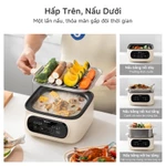 Simplus Nồi hấp điện inox  Nồi hấp 2 tầng Dung tích 11L Nấu lẩu và hầm 24 giờ hẹn trước 8 chế độ nấu sẵn DZEG004 — ảnh 6