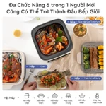 Simplus Nồi hấp điện inox  Nồi hấp 2 tầng Dung tích 11L Nấu lẩu và hầm 24 giờ hẹn trước 8 chế độ nấu sẵn DZEG004 — ảnh 5