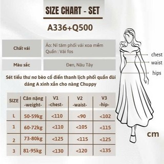 Set quần short bigsize nữ phối áo bèo tay phồng cổ nơ, dáng xòe che bụng 50-95kg A336+Q500