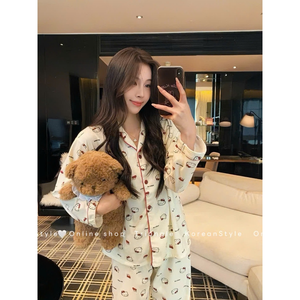 TRIANGLE - Sleepy Set (Cân nhắc kỹ, return is not welcomed) - Set pyjama đồ ngủ dễ thương style Hàn Quốc