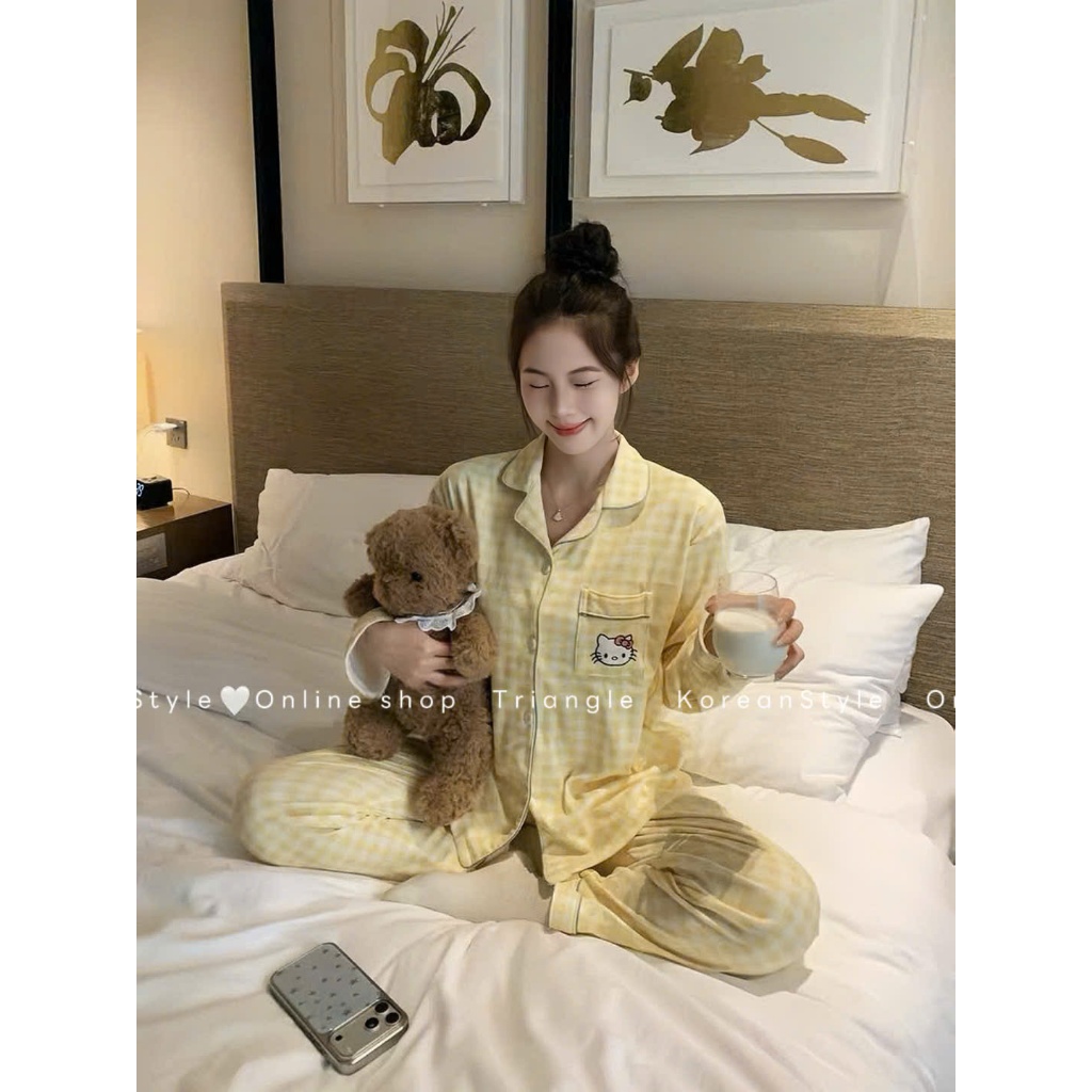 TRIANGLE - Sleepy Set (Cân nhắc kỹ, return is not welcomed) - Set pyjama đồ ngủ dễ thương style Hàn Quốc