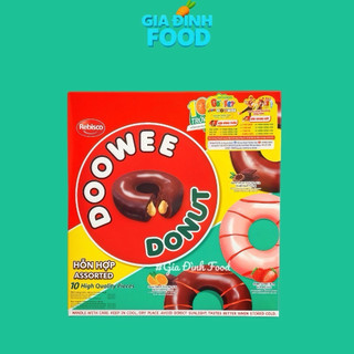 BÁNH Donut Doowee Đủ 5 Vị 290gr/ 10 Cái