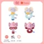 Lúc lắc cho bé sơ sinh - Set đồ chơi cầm tay: 2 thú bông lục lạc, mềm mại, kích thích thị&thính giác. Đồ chơi cho bé2th+
