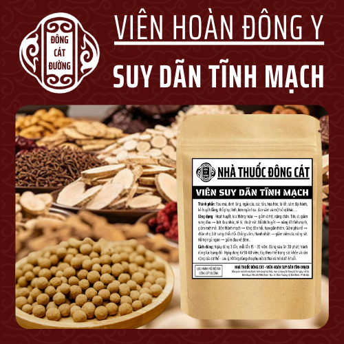 Đông y gia truyền Đông Cát - Hoàn tán suy dãn tĩnh mạch - Bền thành mạch, giảm phù nề, tiêu ứ giảm sưng, tiêuviêm - 500v
