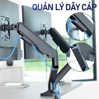 Arm Màn Hình 2 tay – Tải trọng 12kg | Phù hợp với màn hình 17-34 inch, dễ lắp đặt, giá tốt