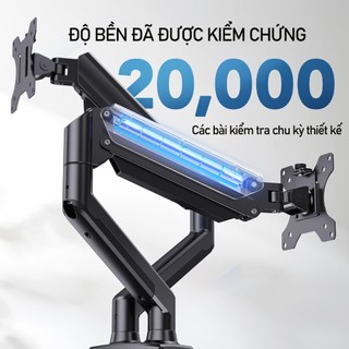 Arm Màn Hình 2 tay – Tải trọng 12kg | Phù hợp với màn hình 17-34 inch, dễ lắp đặt, giá tốt
