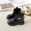 Bốt Bé Gái Cổ Ngắn Da Mềm Cao Cấp - Giày Boot Trẻ Em Phong Cách Hàn Quốc Khóa Kéo Sau Tiện Lợi (Size 26-37)