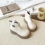 Bốt Bé Gái Cổ Ngắn Da Mềm Cao Cấp - Giày Boot Trẻ Em Phong Cách Hàn Quốc Khóa Kéo Sau Tiện Lợi (Size 26-37)