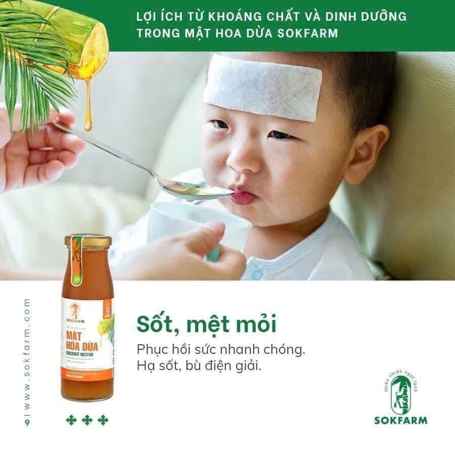Sokfarm - Mật hoa dừa cô đặc organic Sokfarm cho bé 250g