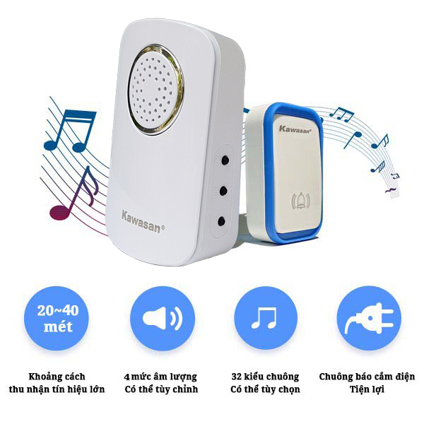 Chuông Cửa Không Dây DB818 – Giải Pháp Tiện Lợi, Không Cần Đi Dây