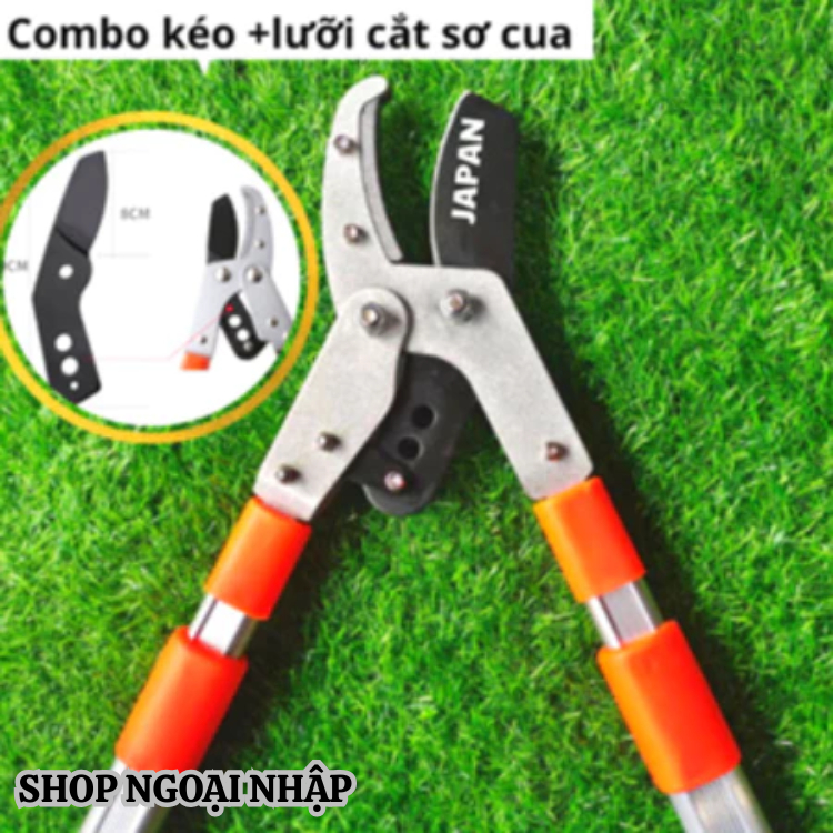 Kéo chuyên dụng cắt cành to trên cao SK5 JAPAN thiết kế tăng giãn dài 1m