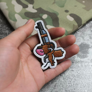 Patch_velcro Tom & Jerry dán quần áo_ba lô_túi xách