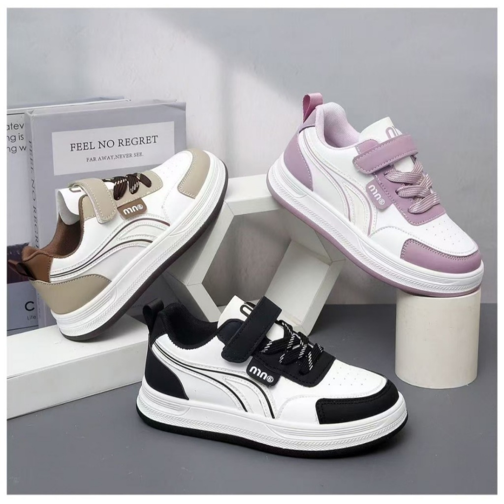 [M136] Giày Sneaker Bé Trai Bé Gái Phong Cách Hàn Quốc - Giày Thể Thao Trẻ Em Cổ Thấp Da Mềm Cao Cấp TH Kids