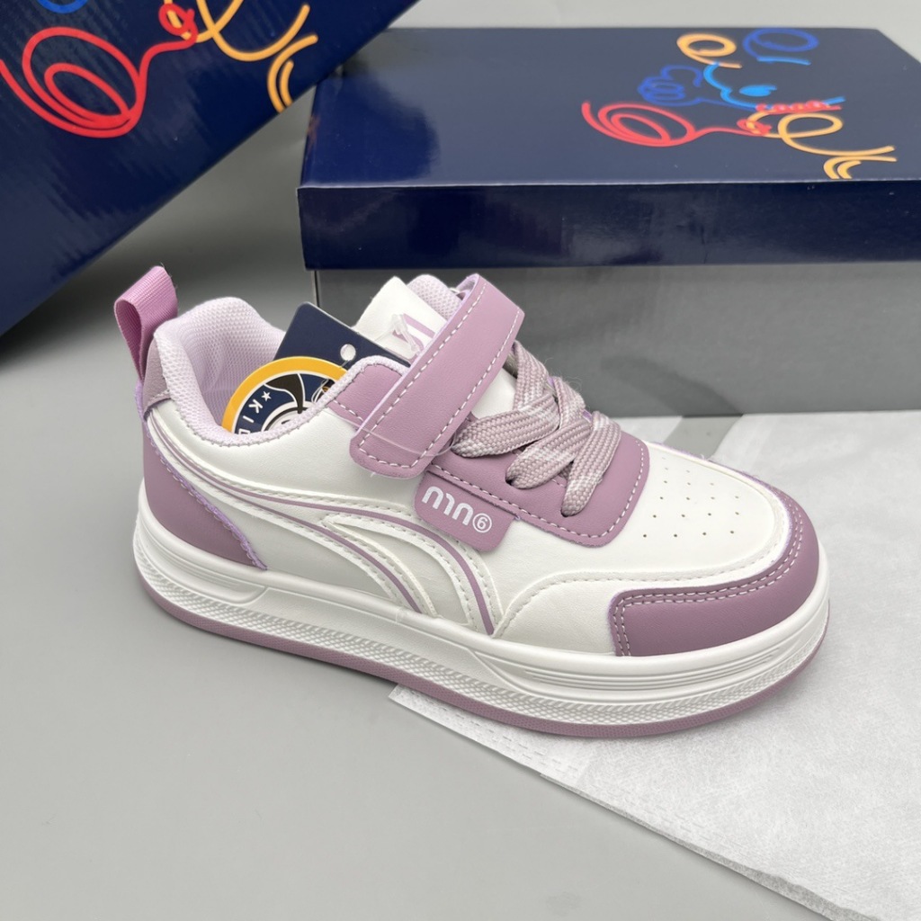 [M136] Giày Sneaker Bé Trai Bé Gái Phong Cách Hàn Quốc - Giày Thể Thao Trẻ Em Cổ Thấp Da Mềm Cao Cấp TH Kids