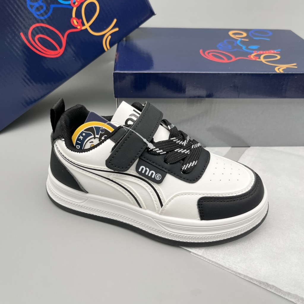 [M136] Giày Sneaker Bé Trai Bé Gái Phong Cách Hàn Quốc - Giày Thể Thao Trẻ Em Cổ Thấp Da Mềm Cao Cấp TH Kids