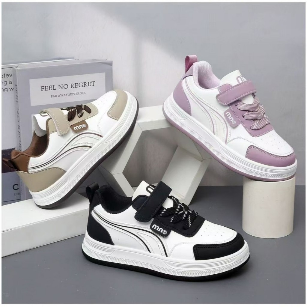 [M136] Giày Sneaker Bé Trai Bé Gái Phong Cách Hàn Quốc - Giày Thể Thao Trẻ Em Cổ Thấp Da Mềm Cao Cấp TH Kids