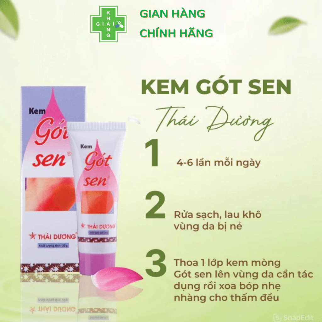 Kem dưỡng ẩm, hạn chế nứt nẻ dùng được cho cả tay và chân Gót sen (Chai 20g)