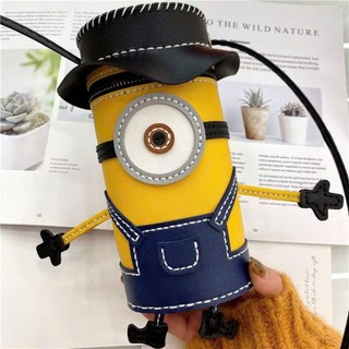 (MUA 1 TẶNG 1) Set nguyên liệu tự khâu, túi da tự làm hình Minion dễ thương – Quà tặng handmade ý nghĩa