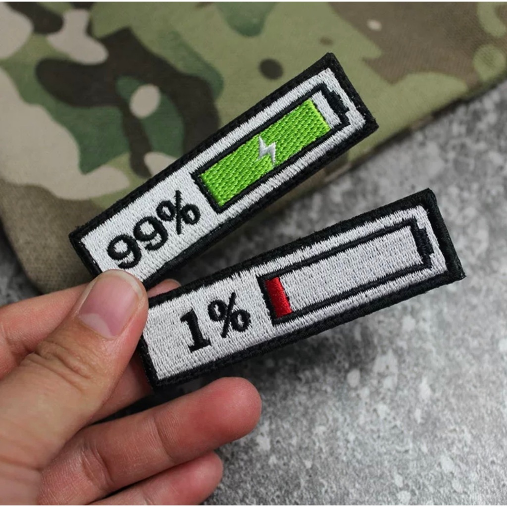 Patch_Velcro phần trăm pin dán quần áo_ba lô túi xách _retro