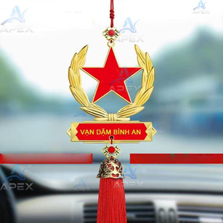 Treo xe hình treo gương ô tô - Tặng may mắn bình an mọi hành trình