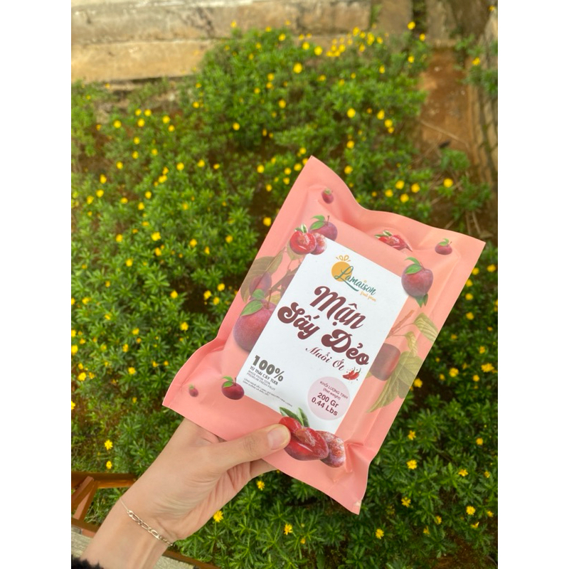 200gr Mận sấy dẻo Muối ớt 🌶️- 100% Trái Cây Tươi, Chua Cay Ngọt Đậm Vị - Đặc sản Tây Bắc