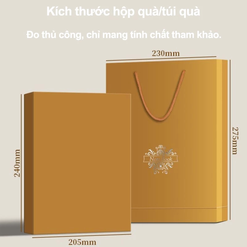 Bộ Sổ Tay A5 Cao Cấp Hộp Quà – Quà Tặng Văn Phòng & Sự Kiện Công Ty, Thiết Kế Cổ Điển