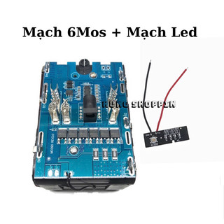 Mạch pin chân Makita 18650 5S 21V bo mạch lớn 6MOS, kiểm soát nhiệt độ, có cảm biến quá dòng