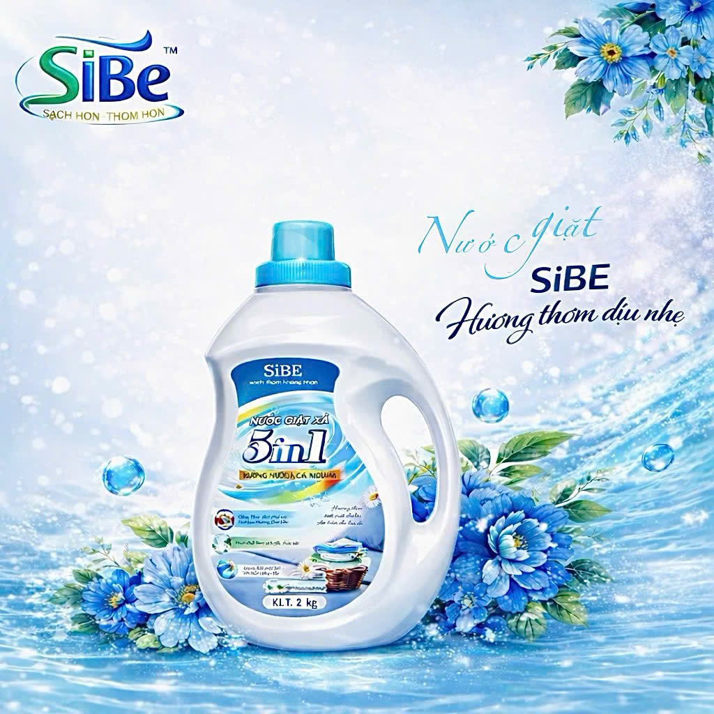 SiBE 5in1 — Nước giặt xả đa năng cho gia đình thông minh