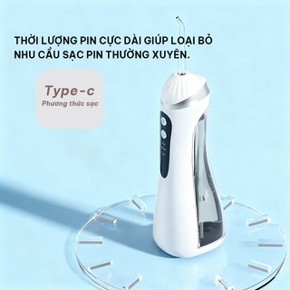 BH 24 Tháng/Máy Tăm Nước Sạc Không Dây Mang Đi Du Lịch 3 Chế Độ 3 Vòi Xịt Bình Nước Tháo Rời 200mL cho Người Niềng Răng