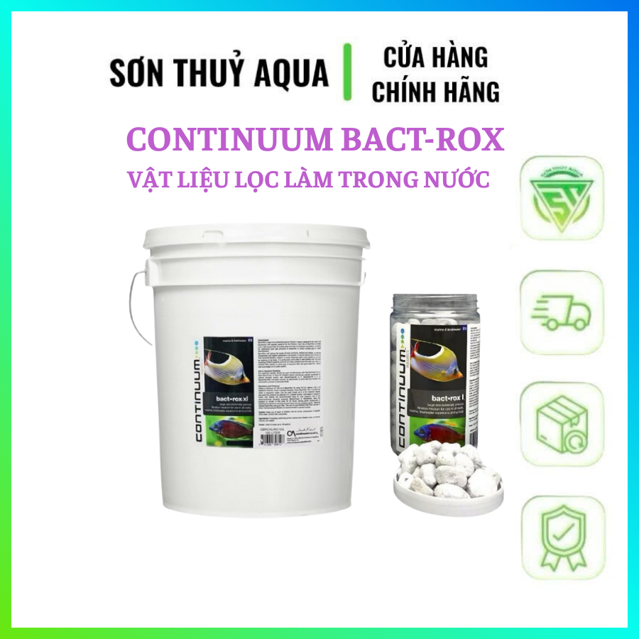 Vật liệu lọc cao cấp Continuum Bact-Rox chính hãng (hàng nguyên 20L ...