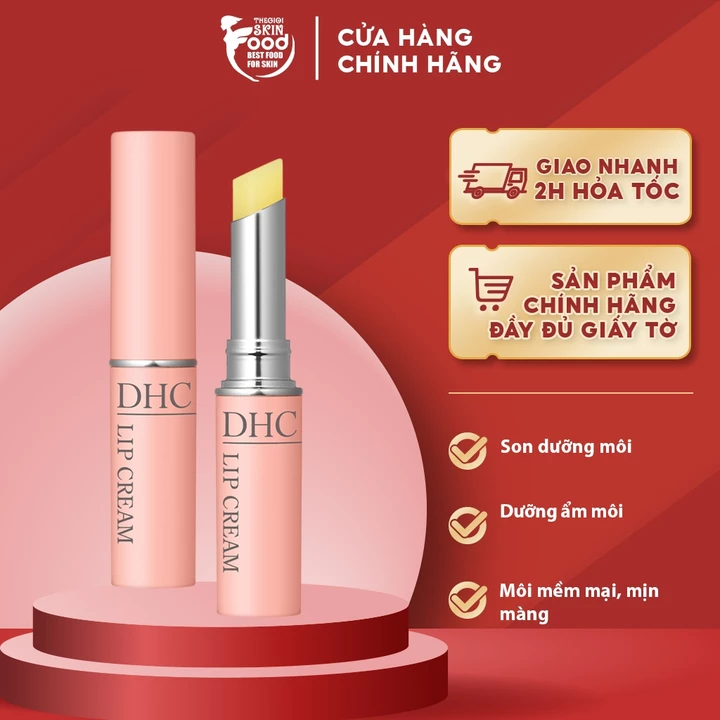 Son Dưỡng Ẩm DHC Cho Môi Mềm Mại, Mịn Màng Lip Cream 1.5g ThegioiSkinfood