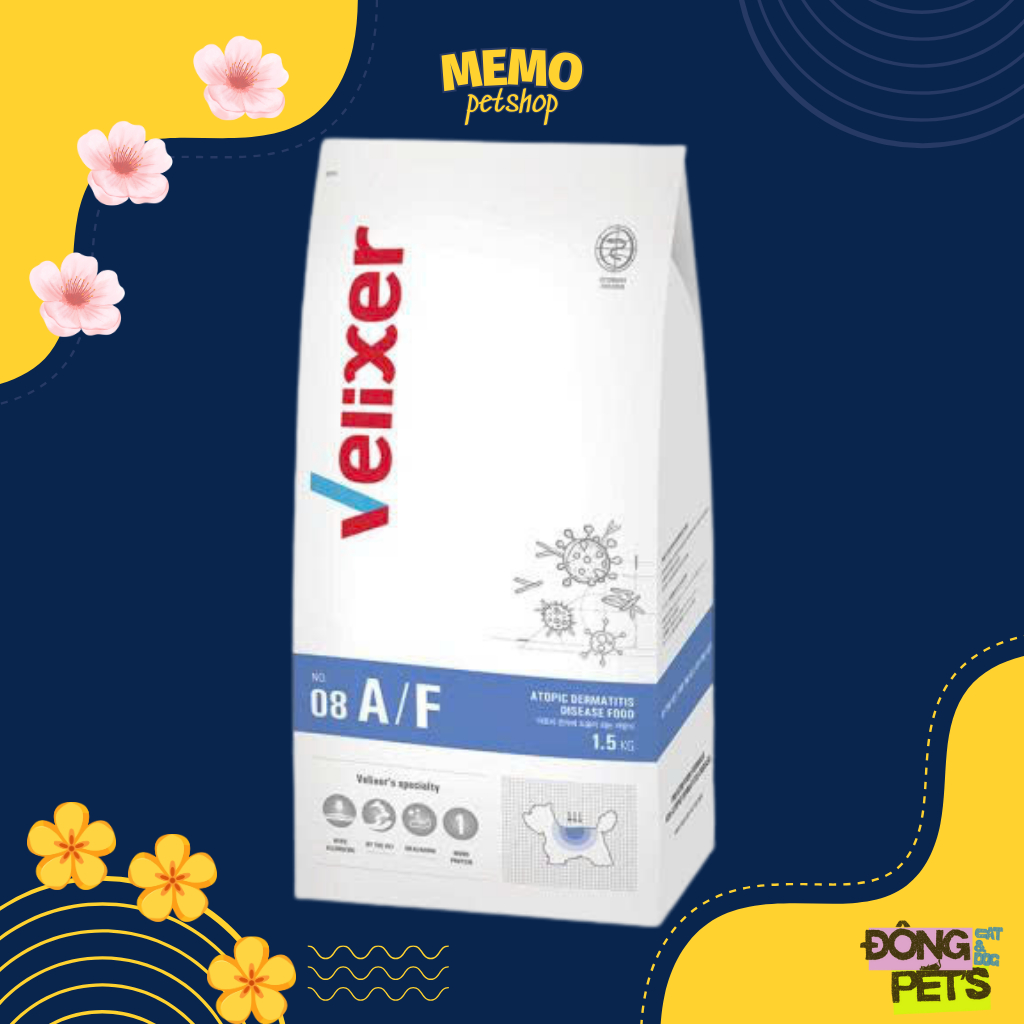(1.5kg) Velixer A/F - Hỗ trợ trị liệu bệnh viêm da dị ứng dành cho chó ...