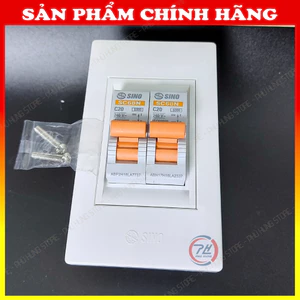 Mặt át và đế lắp át aptomat (Mặt 1 át, Mặt 2 át chính hãng Sino Vanlock)