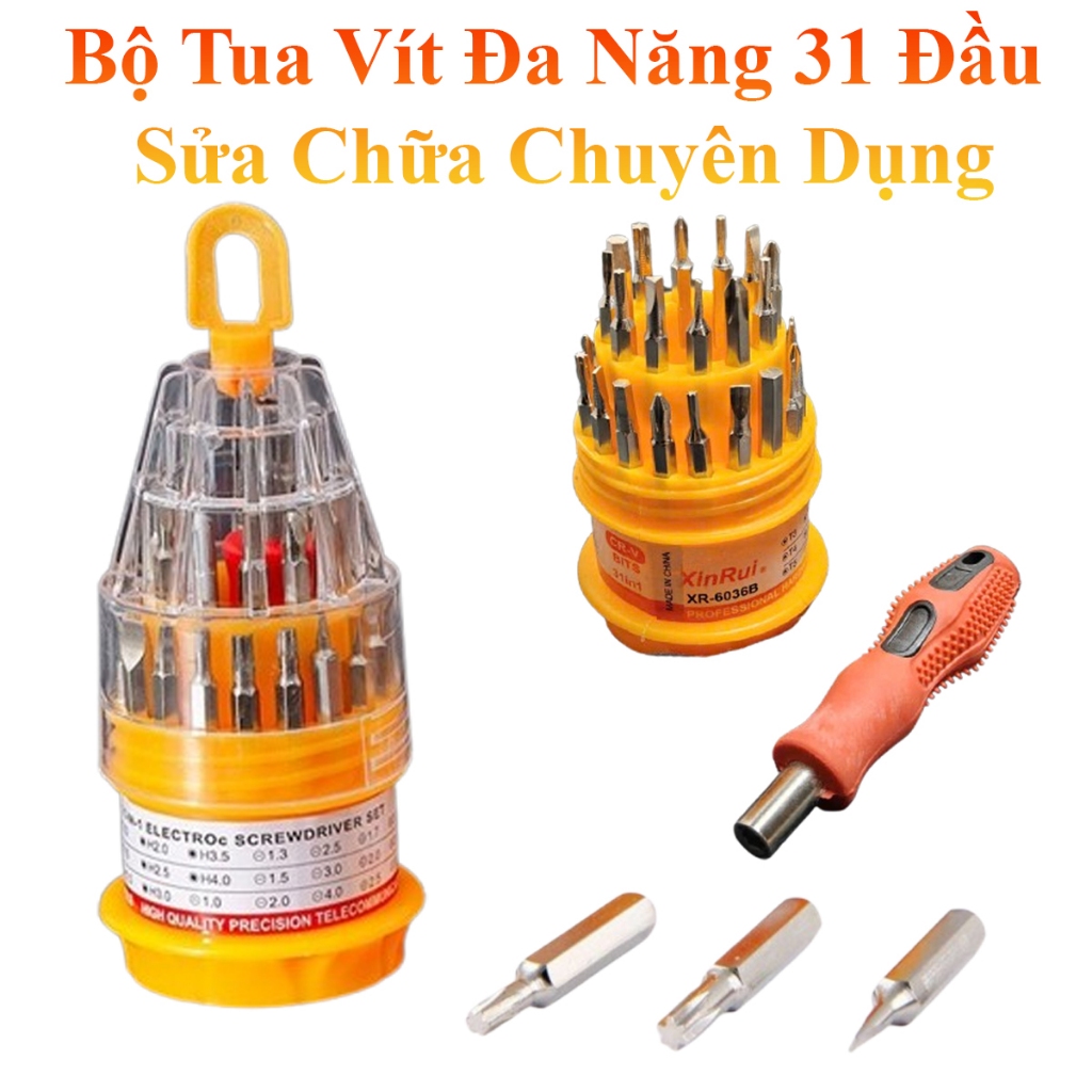 Bộ Tua Vít Đa Năng 31 Đầu Chuyên Dụng Bền Bỉ