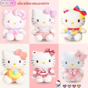 Gấu Bông Hello Kitty Cao Cấp Nhiều Mẫu Váy Xinh, Thú Nhồi Bông Helo Kitty Mềm Mại Quà Tặng Cho Bé Gái,Bạn gái, Bobesu