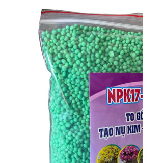 NPK 17-17-17 + TE gói 1kg, siêu nở gốc mai, phì gốc mai và cây kiểng