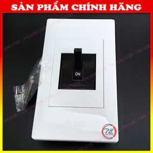 Mặt Chứa CB Cóc Sino Vanlock Chính Hãng | Mặt Át Đen HA Âm Tường | Lắp CB LS Panasonic LiOA