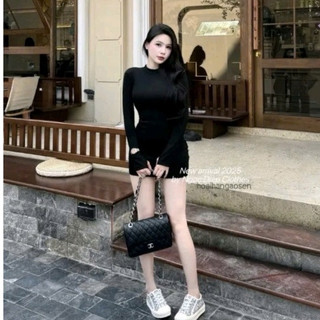 Set Váy Body Chanleo Thêu Xù Chuẩn Logo – Dáng Ôm Tôn Dáng