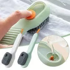 Bàn chải vệ sinh giày dép, rửa xe, chà sàn, phòng tắm có tay cầm và khay đựng xà bông mini tiện lợi đa năng