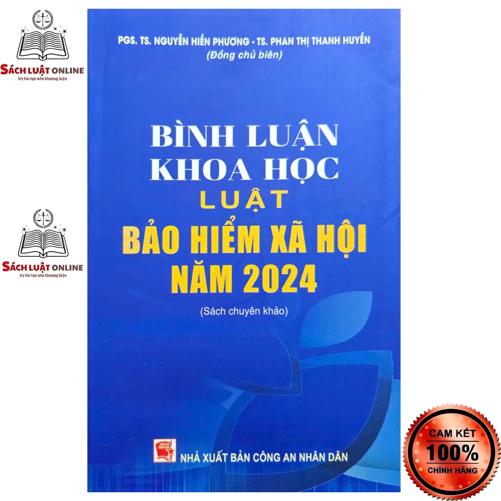 Sách - Bình luận khoa học luật bảo hiểm xã hội năm 2024 (NXB CAND)