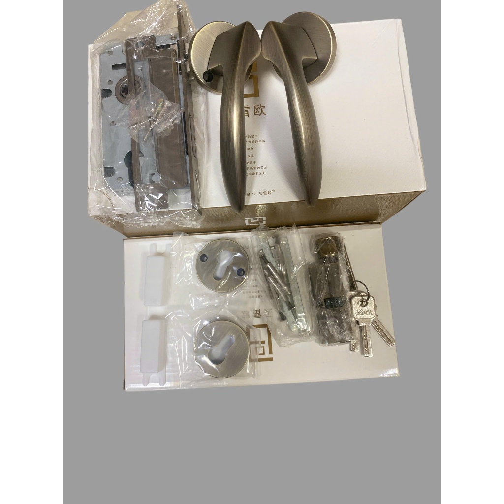 Product image Khóa Cửa Tay Gạt Hợp Kim Kẽm (Đồng Thau) Cao Cấp – Bền Đẹp, Chống Gỉ 8