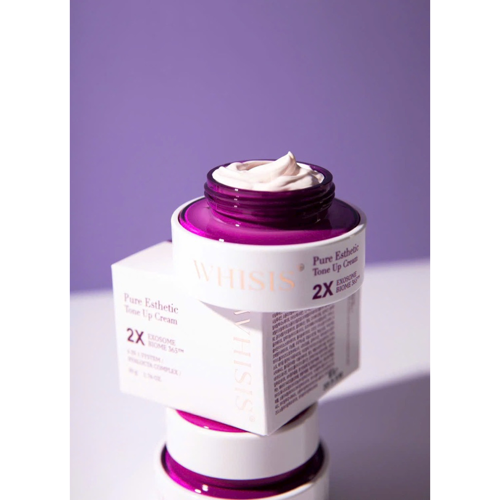 WHISIS Pure Esthetic Tone Up Cream Kem dưỡng nâng tông làm sáng da - cải thiện lão hóa (Exosome Biome 365™) 50g