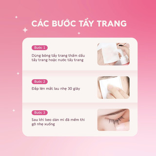 Lông mi giả sẵn keo Lookme Star dễ dàng gắn, có độ cong, mi giả gân trong tự nhiên mềm nhẹ, tái sử dụng nhiều lần