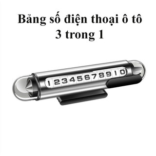 Bảng số điện thoại ô tô đa năng + búa thoát hiểm