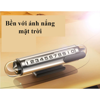 Bảng số điện thoại ô tô đa năng + búa thoát hiểm