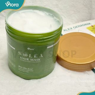Kem Ủ Mượt Tóc SOLÉA Hydrolyzed Collagen 900g Tóc Bóng Mượt Giảm Khô Xơ | VIORA SHOP