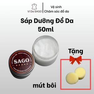 Kem vệ sinh, dưỡng ẩm cho da bò sáp, da bò mộc - Ví da SAGO