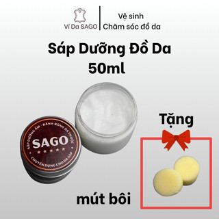 Kem vệ sinh, dưỡng ẩm cho da bò sáp, da bò mộc - Ví da SAGO